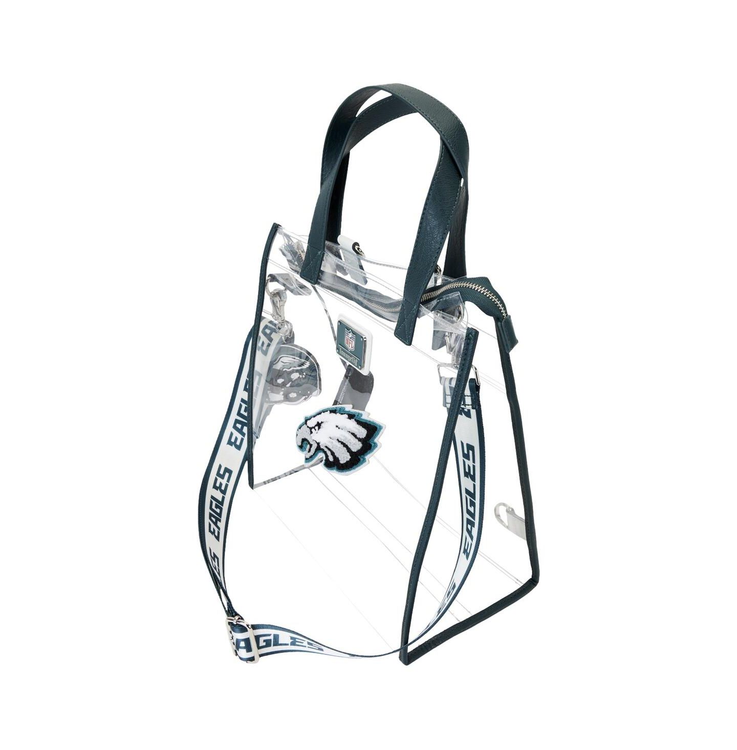 Рюкзак Loungefly Philadelphia Eagles Clear Convertible Tote Bag — фото 3