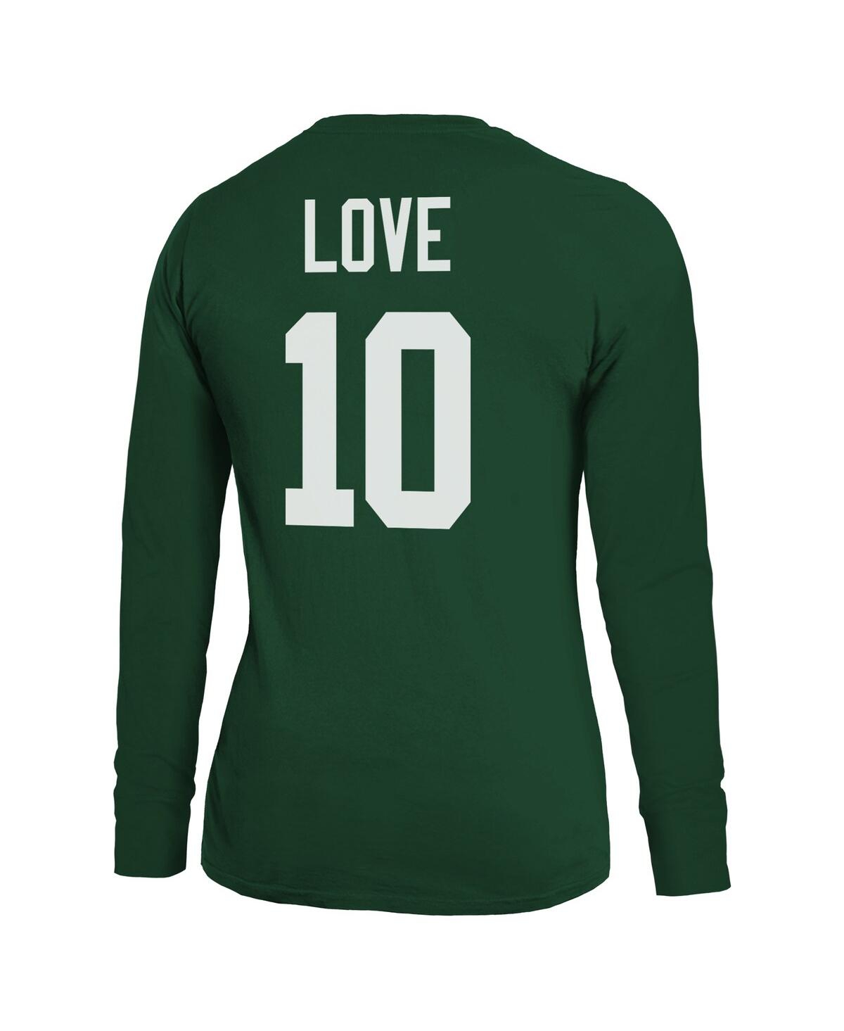 MAJESTIC WOMEN'S JORDAN LOVE GREEN GREEN BAY PACKERS NAME NUMBER LONG SLEEVE T-SHIRT 