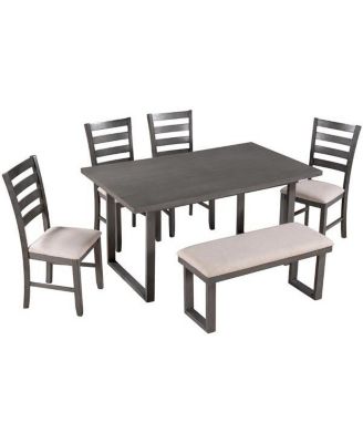 6-Pieces Family Furniture Set for Stylish and Comfortable Living Room Seating