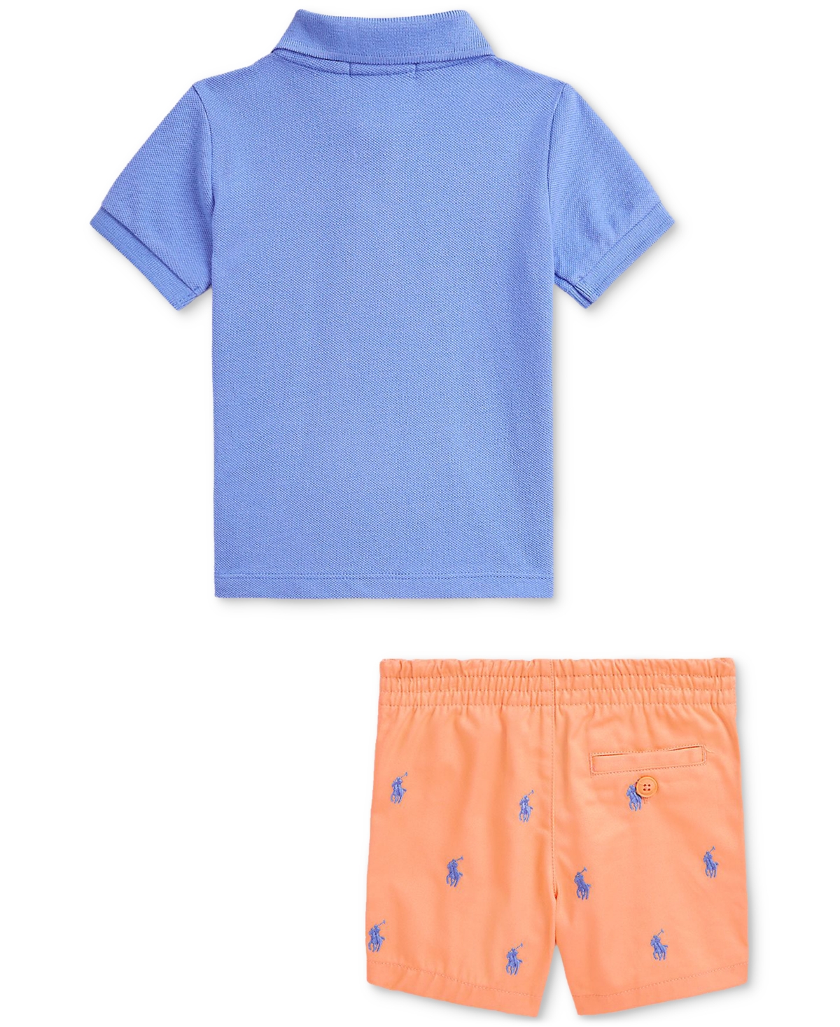 Polo Ralph Lauren Baby Boys Polo Shirt & Chino Short Set In Blue
