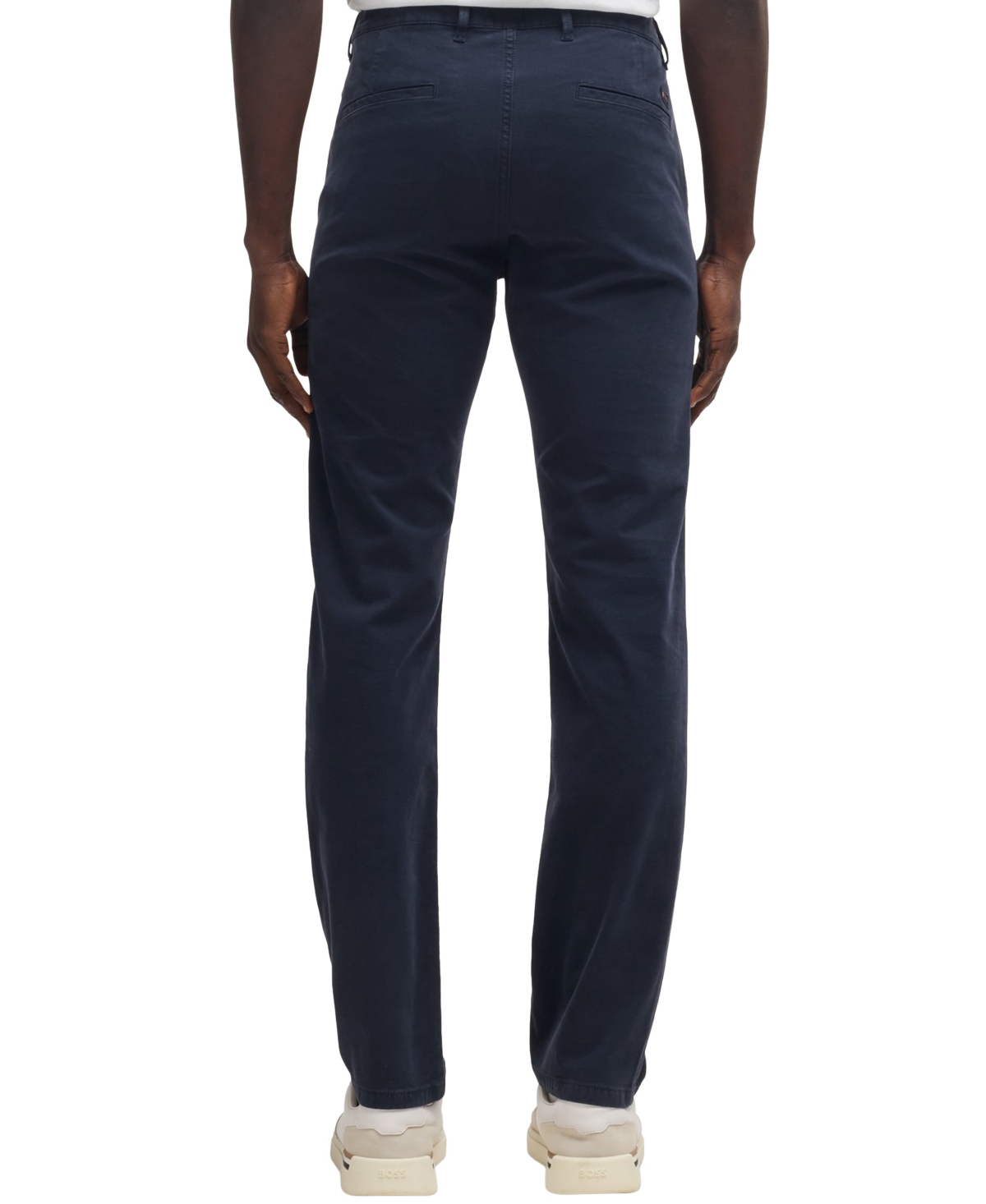 Hugo Boss Boss By  Men's Slim-fit Comfort-stretch Chinos In Dark Blue