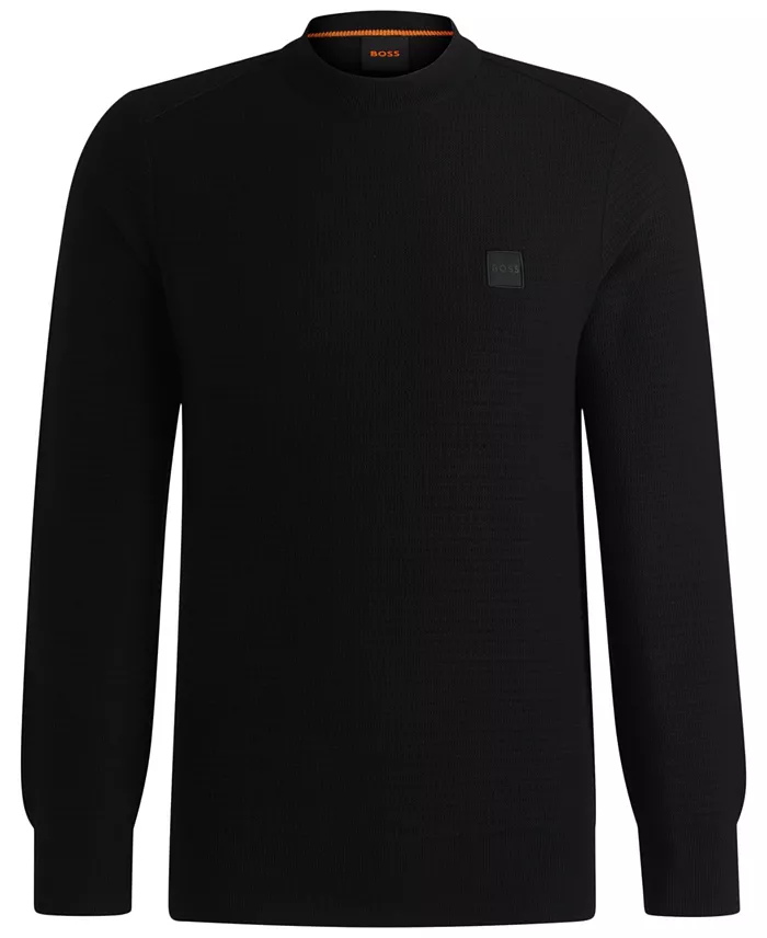 Men's Logo Patch Regular-Fit Sweater - thumbnail 4