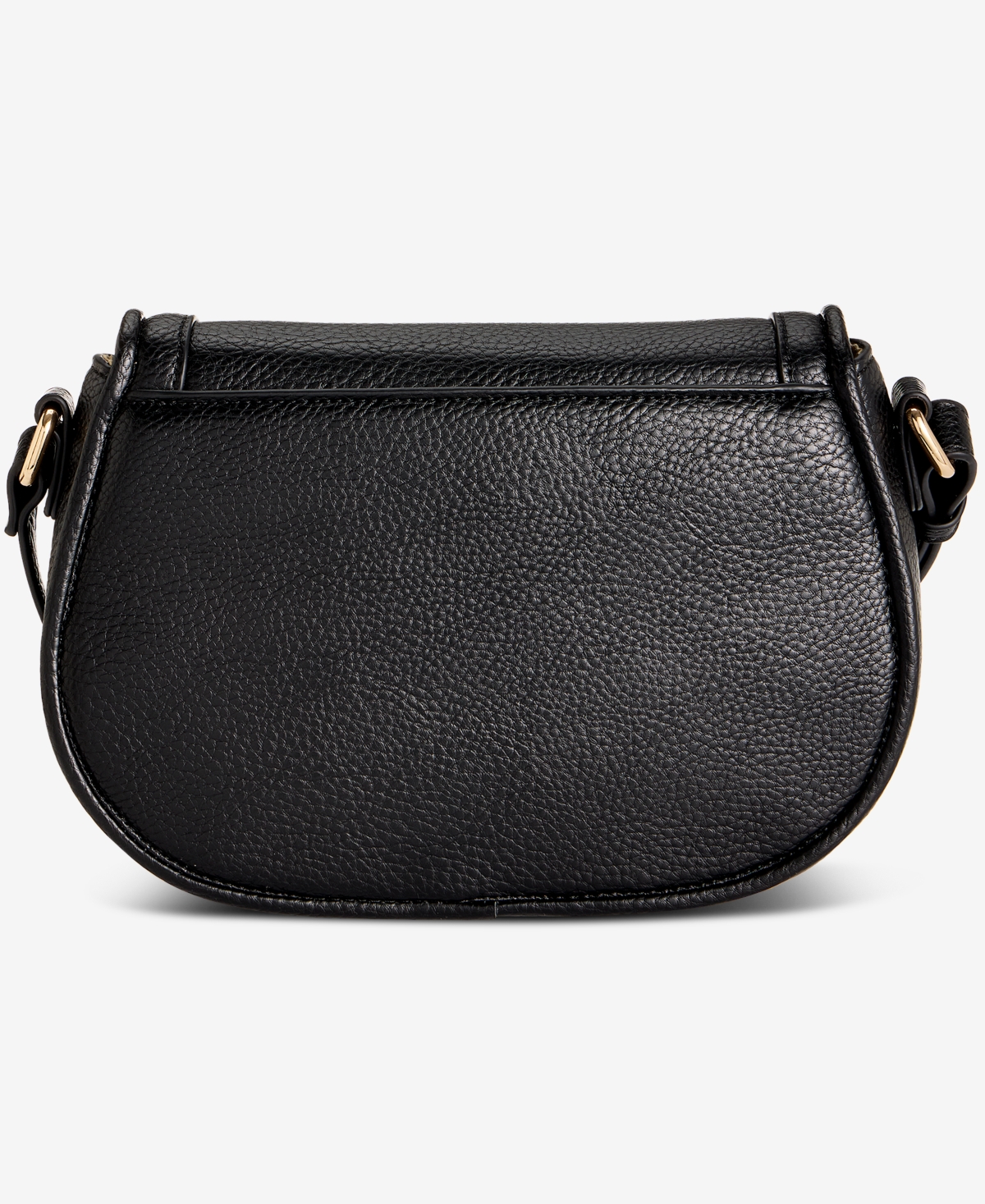 Macy's Pebbled Small Saddle Crossbody, Exclusively At  In Black