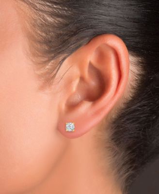 Cubic Zirconia Stud Earrings (1-1/2 ct. t.w.) in 14k Gold-Plated Sterling Silver