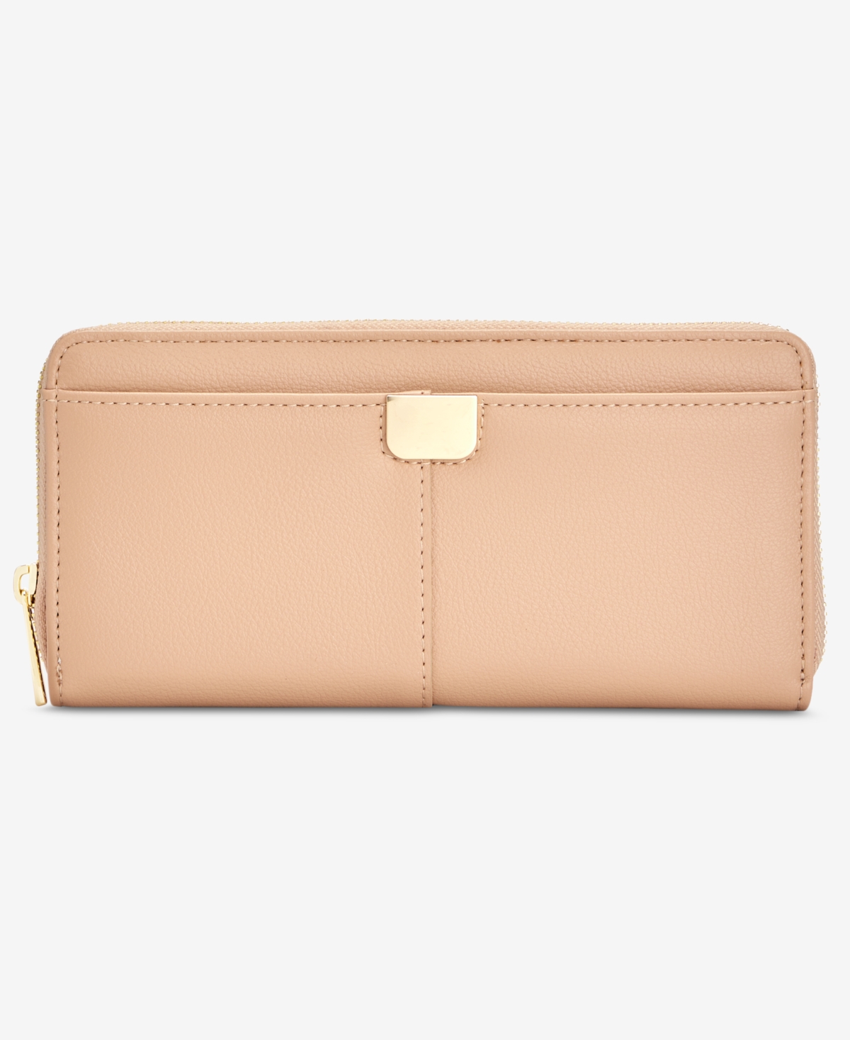 On 34th Angii Zip Around Solid Wallet, Created For Macy's In Chai
