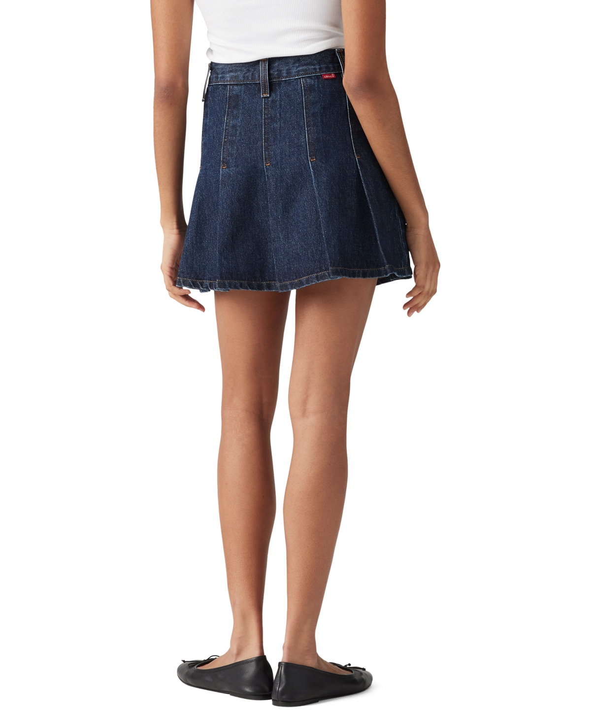 Levi's Women's Pleated Denim Mini Skirt In Remember Together