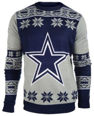 Women's Dallas Cowboys Klew Navy Big Logo Ugly Sweater Dress