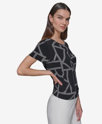 Women's Logo Peplum Knit Top