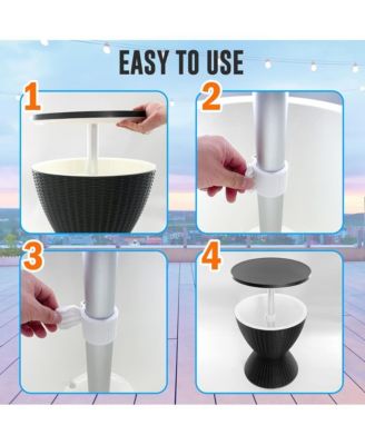 Cool Bar Outdoor Patio Furniture With 7.5-Gallon Cooler