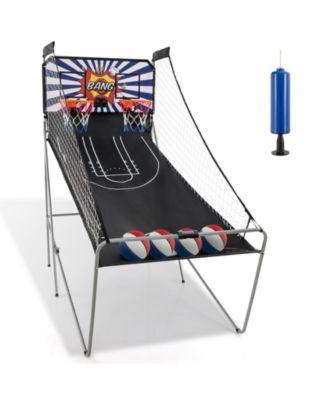Dual Shot Basketball Arcade Game with 8 Game Modes and 4 Balls