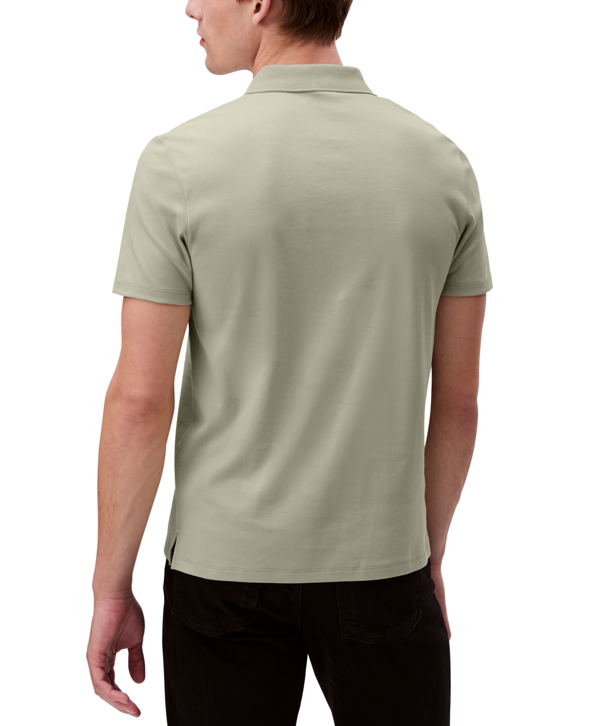 Shop Calvin Klein Men's Short Sleeve Supima Cotton Polo Shirt In Tea