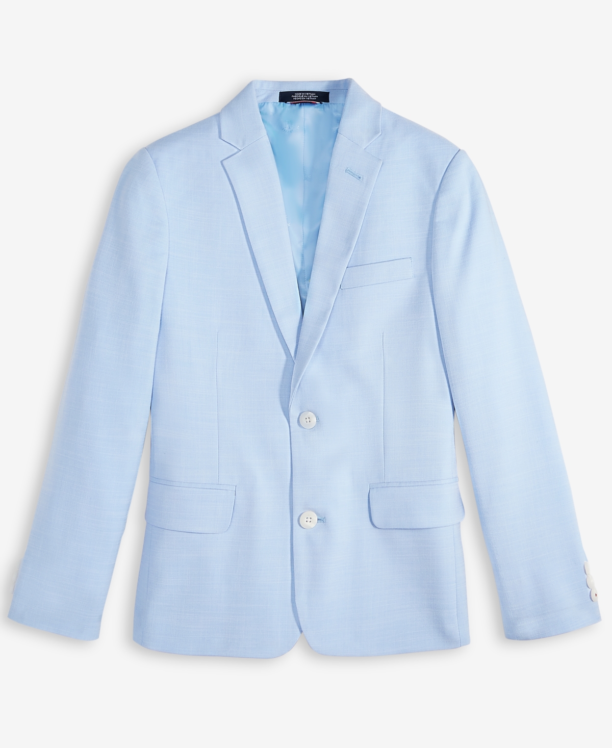 Tommy Hilfiger Big Boys Stretch Linen-look Sport Coat In Blue