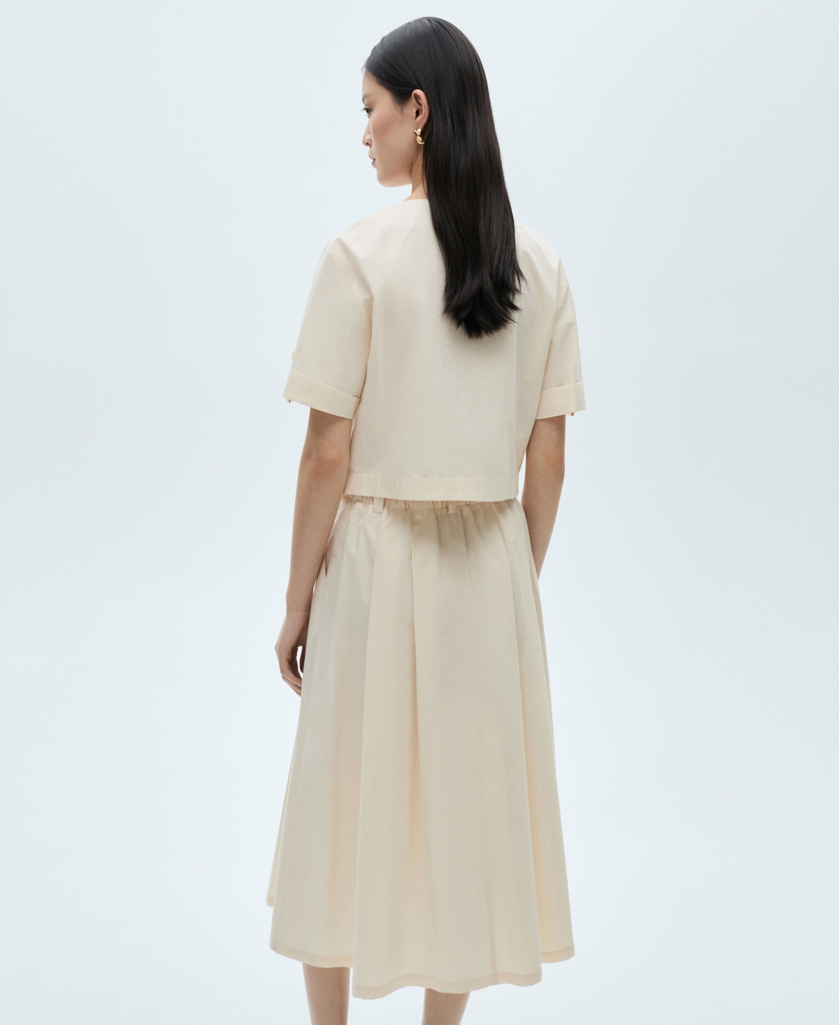 MANGO WOMEN'S PLEATED MIDI-SKIRT 