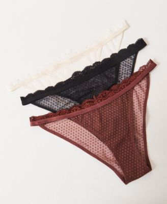 Free People - Women's 3-Pk. Mid Week Bikini Underwear