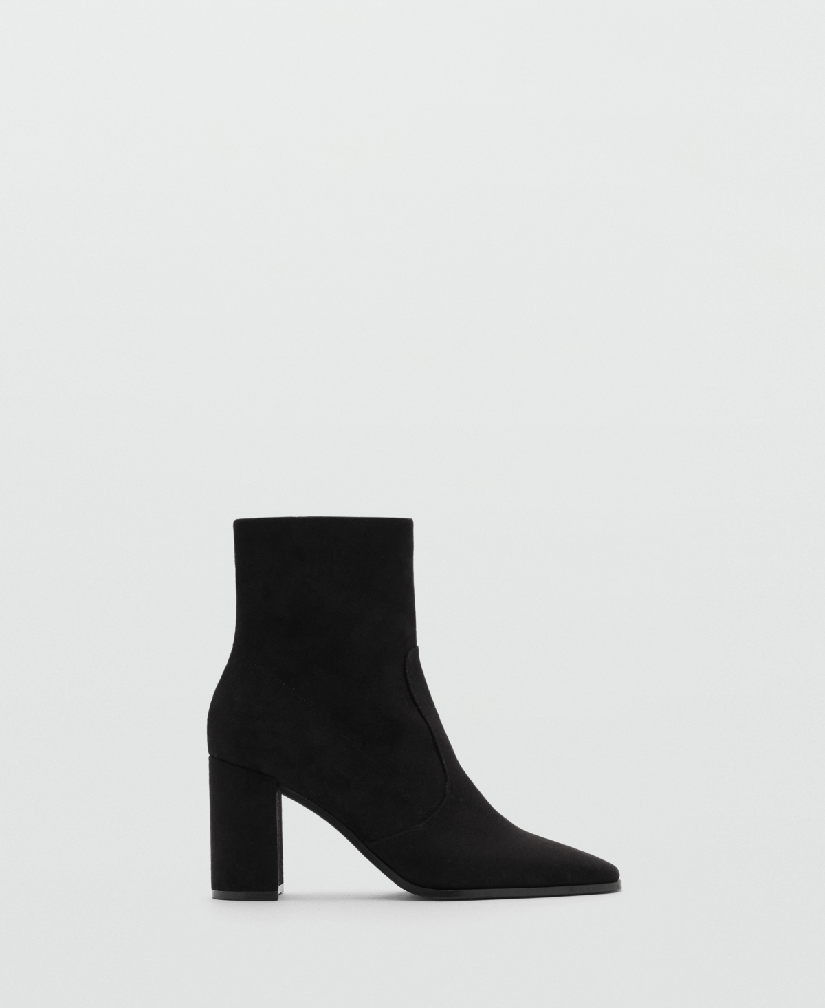 MANGO WOMEN'S SUEDE LEATHER EFFECT ANKLE BOOTS 