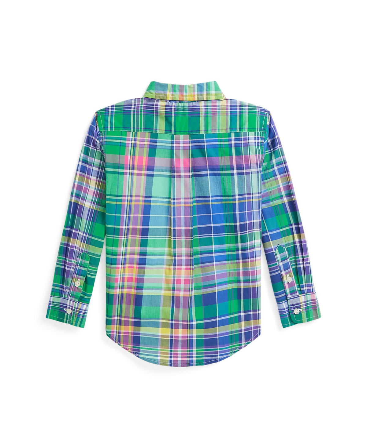 Polo Ralph Lauren Toddler And Little Boys Plaid Poplin Shirt In Seafoam Blue Multi