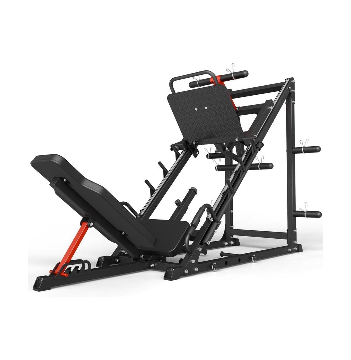 Leg Press Machine, 45 Degree Leg Machine for Home Gym, Professional Leg Workout Machine Lower Body for Fitness and Strength Training - Black