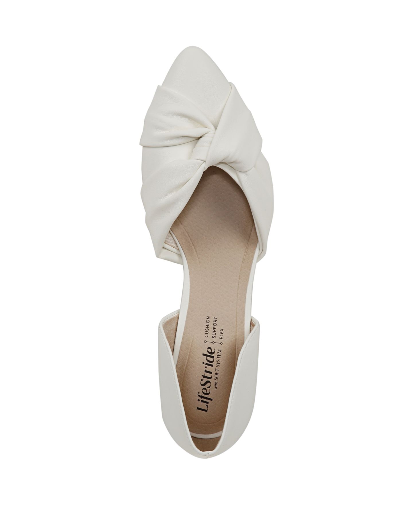 Женские туфли LifeStride Abby Pointed Toe, цвет: Белая искусственная кожа — фото 4