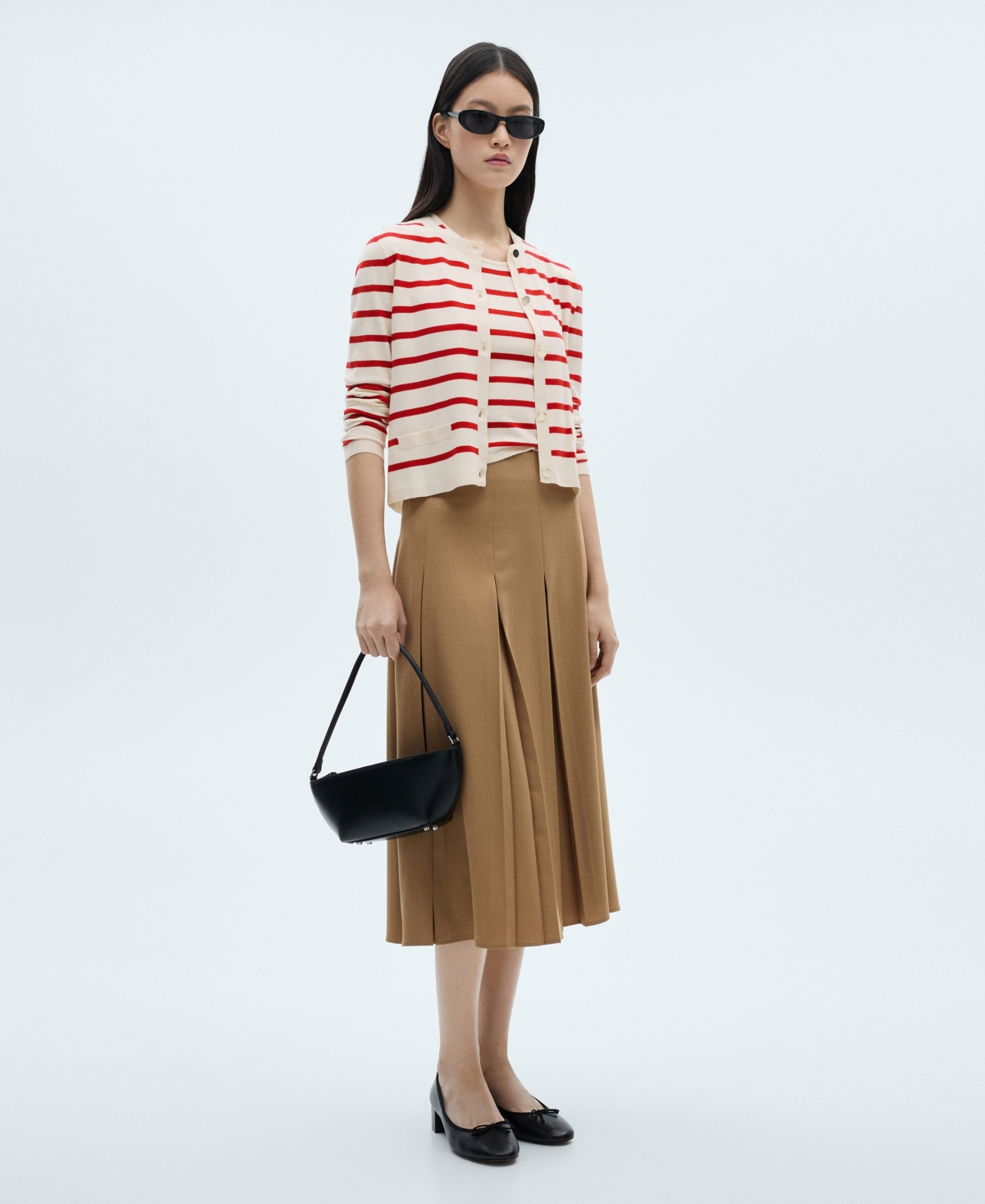Mango Women's Striped Knitted Cardigan