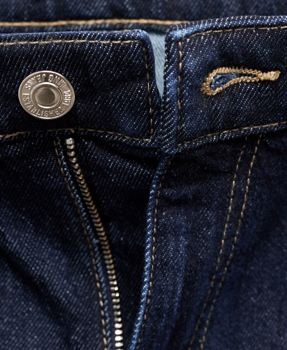 Mango Newmom Comfort High Waist Straight Leg Jeans In Open Blue
