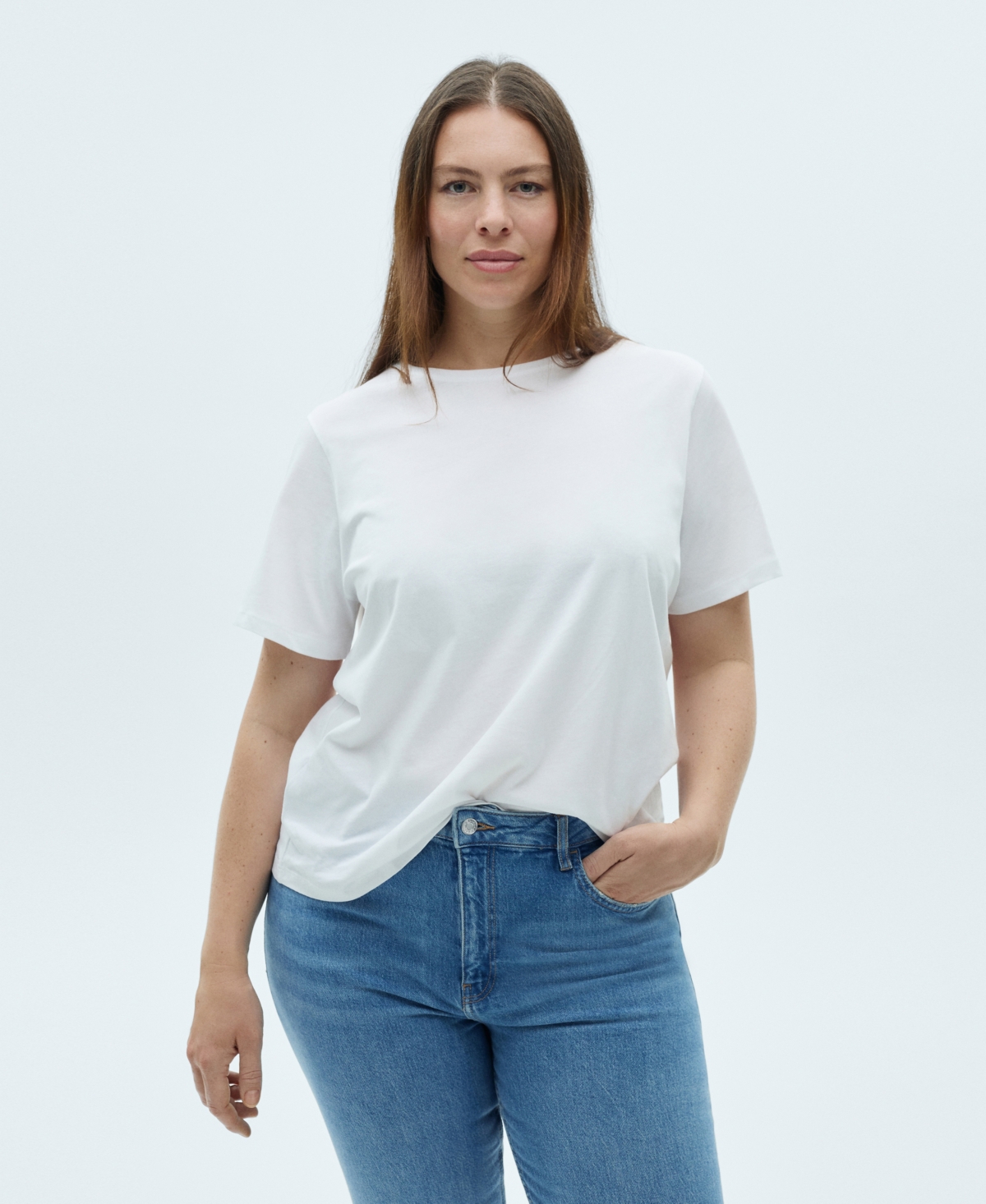Mango High Waist Balloon Jeans In Medium Blue