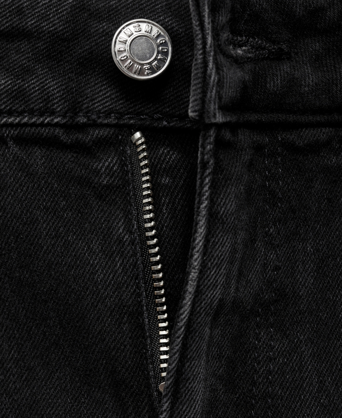 Mango High Waist Balloon Jeans In Black Denim