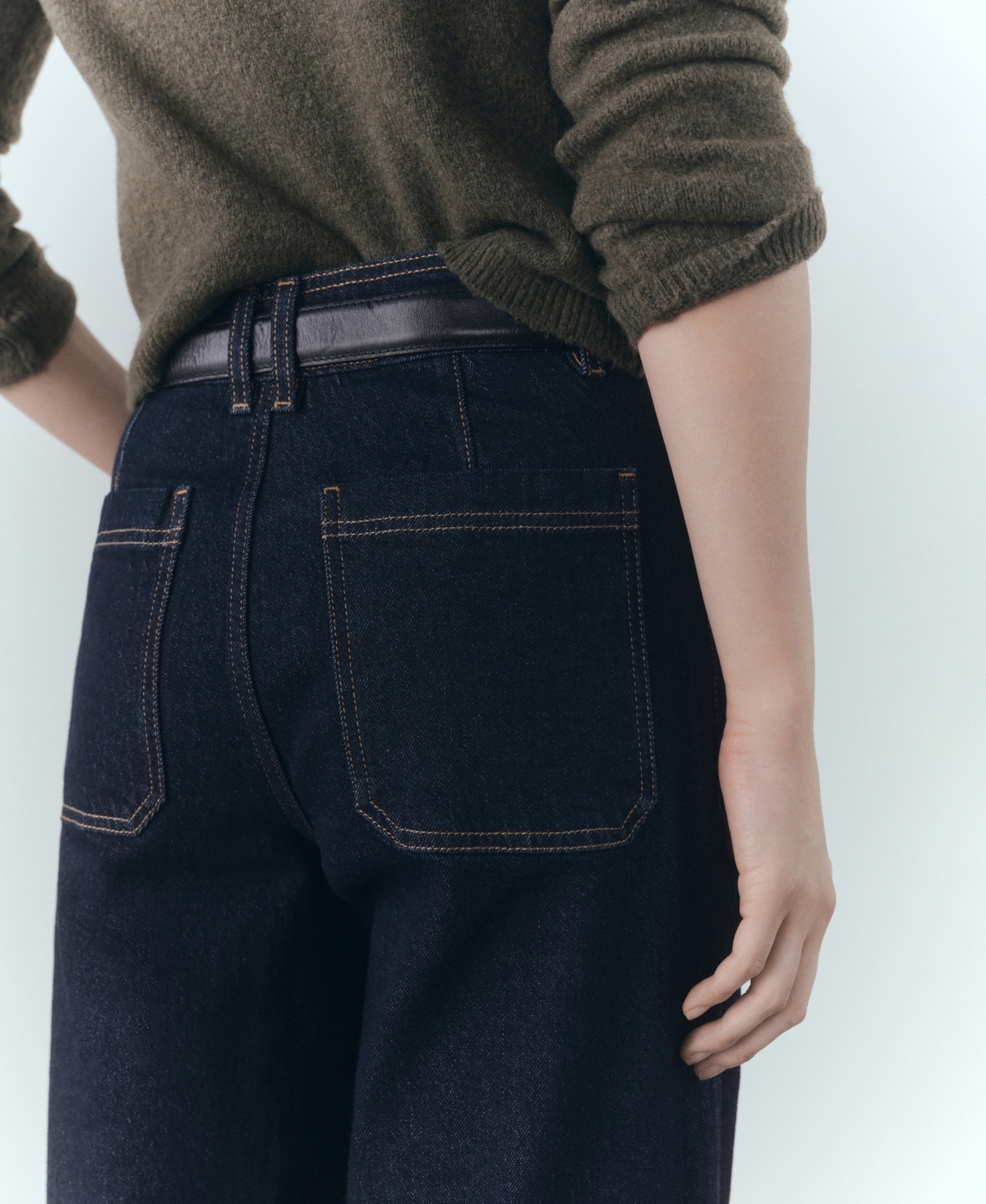 Mango Women's Catherin Culotte High-rise Jeans In Open Blue