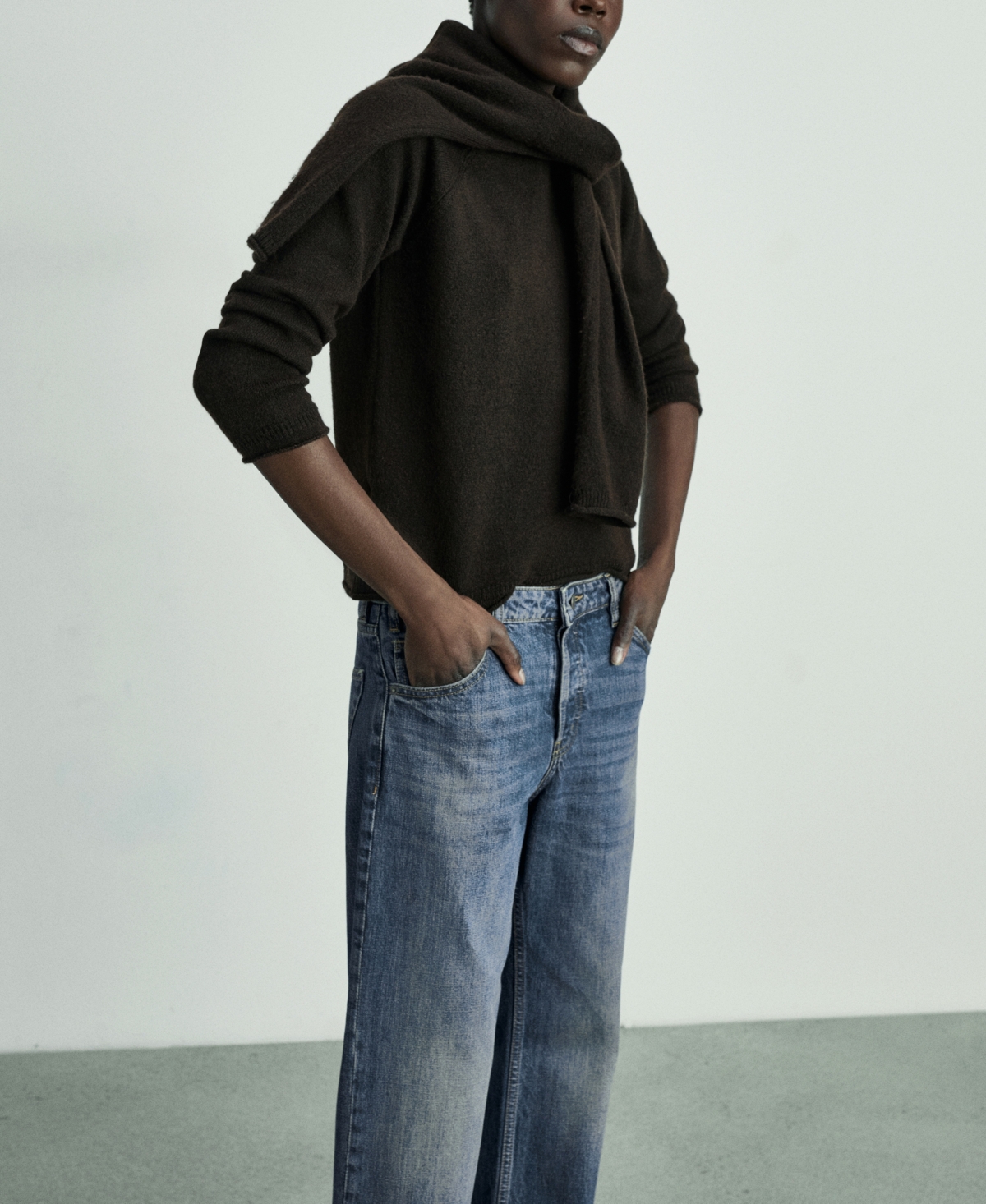 Mango Women's Mid-rise Straight Jeans In Dark Blue
