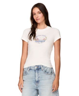 Tommy Jeans - Women's Cotton Slim Fit Tropics Graphic Tee