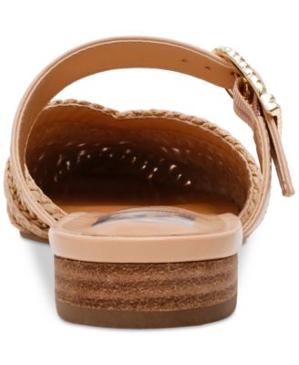 Women's Domain Raffia Woven Flat Pointed Toe Mules