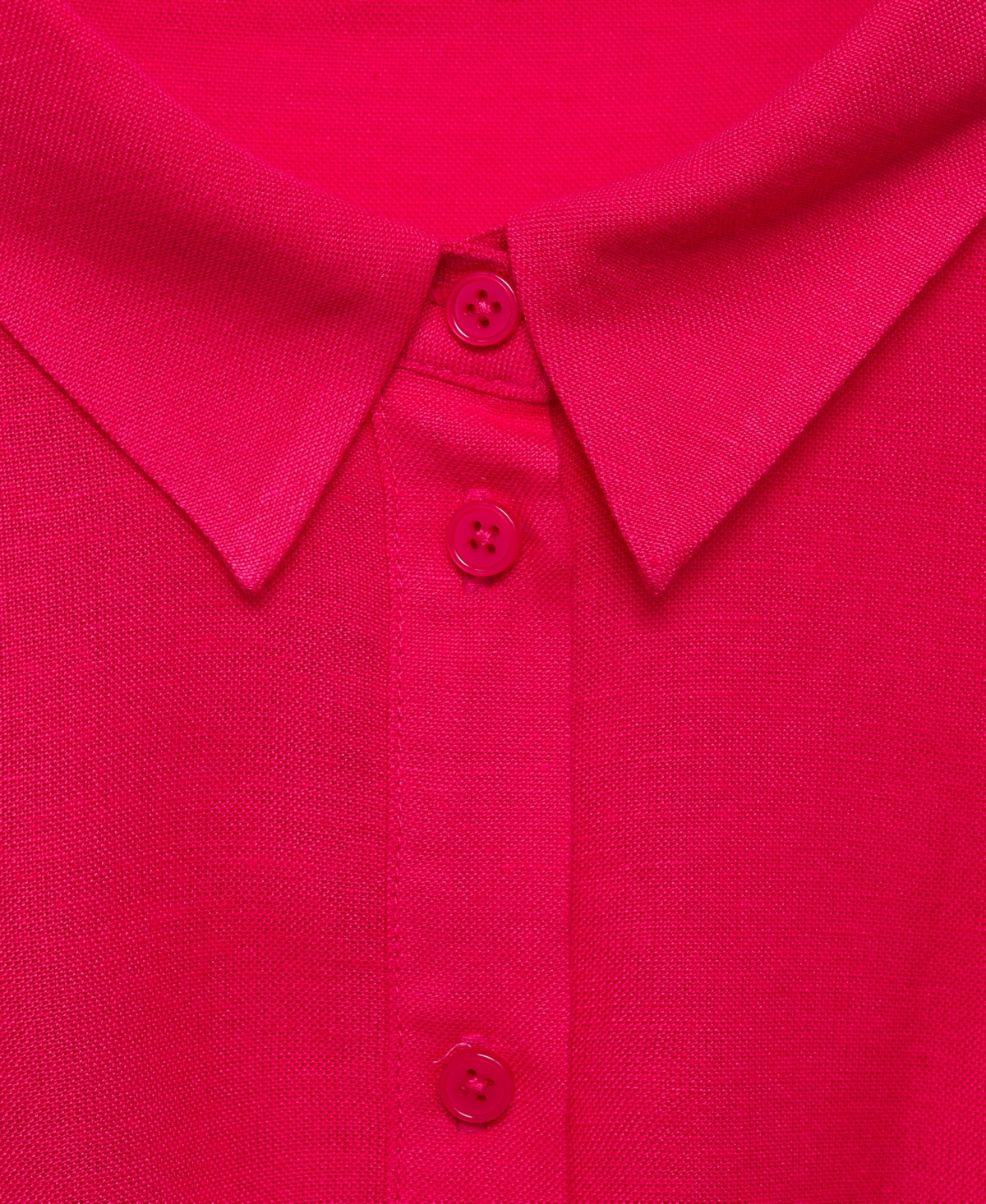 Shop Mango Women's Knot Detail Shirt Dress In Red
