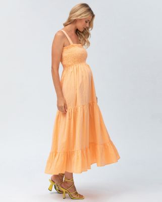 Maternity Smock Tiered Maxi Dress Holly
