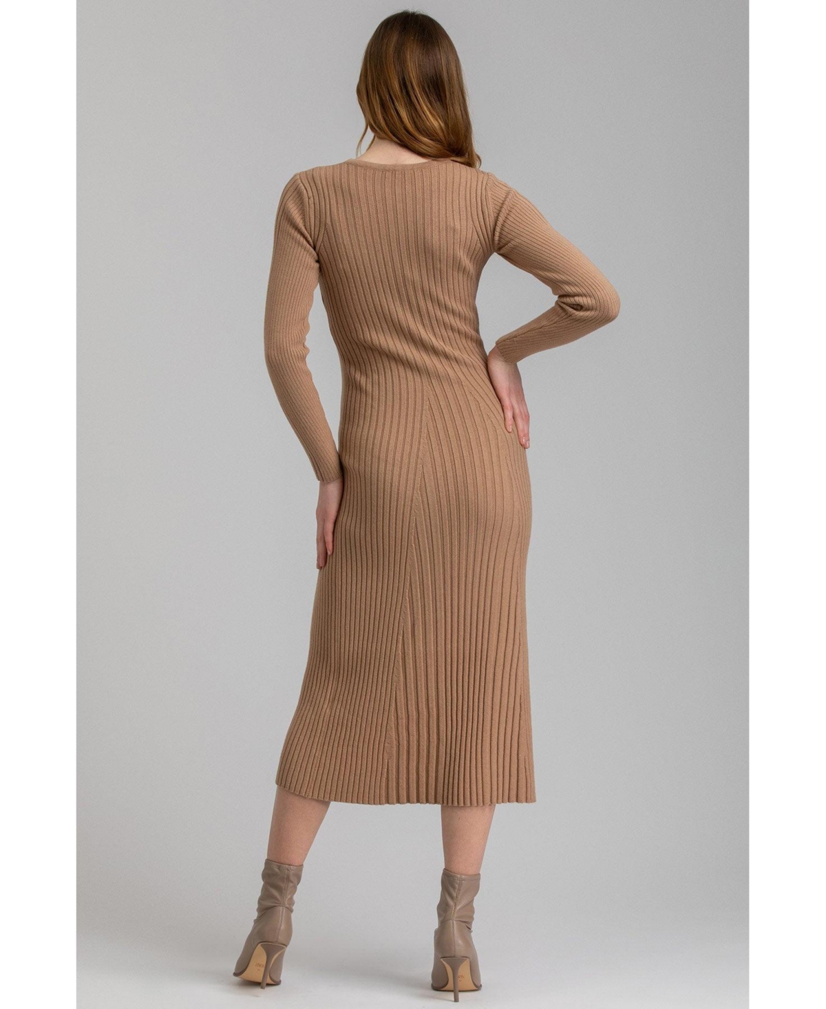 Pietro Brunelli Maternity Women's Dress Gemma In Cuban Sand