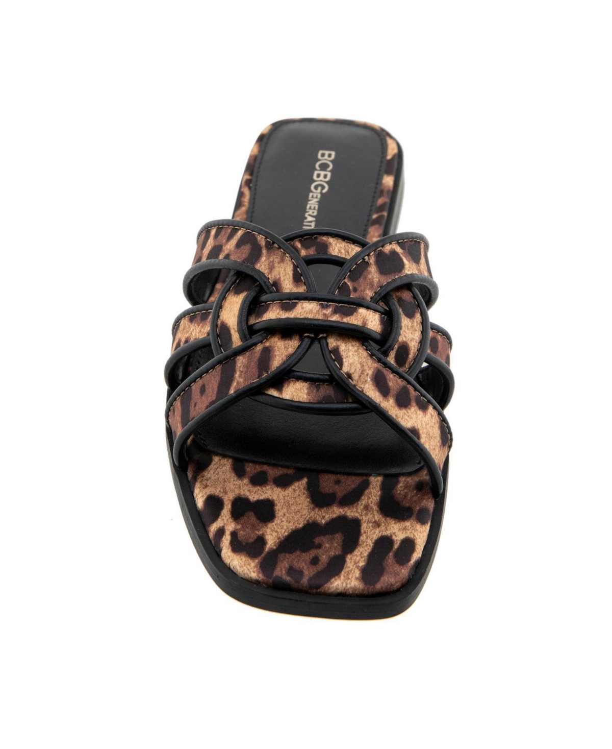 Bcbgeneration Women's Meltem Slide Flat Sandals In Cheetah