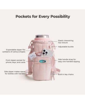 Walker 32oz - 64oz Expandable Water Bottle Sling Pink