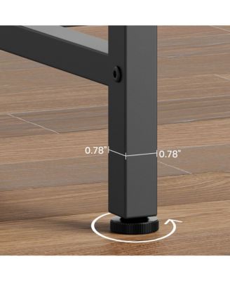 Farmhouse Console Tables with Power Outlet, 39.4" Entryway Table with Adjustable Feet, Behind Couch Table for Living Room, Entryway, Foyer