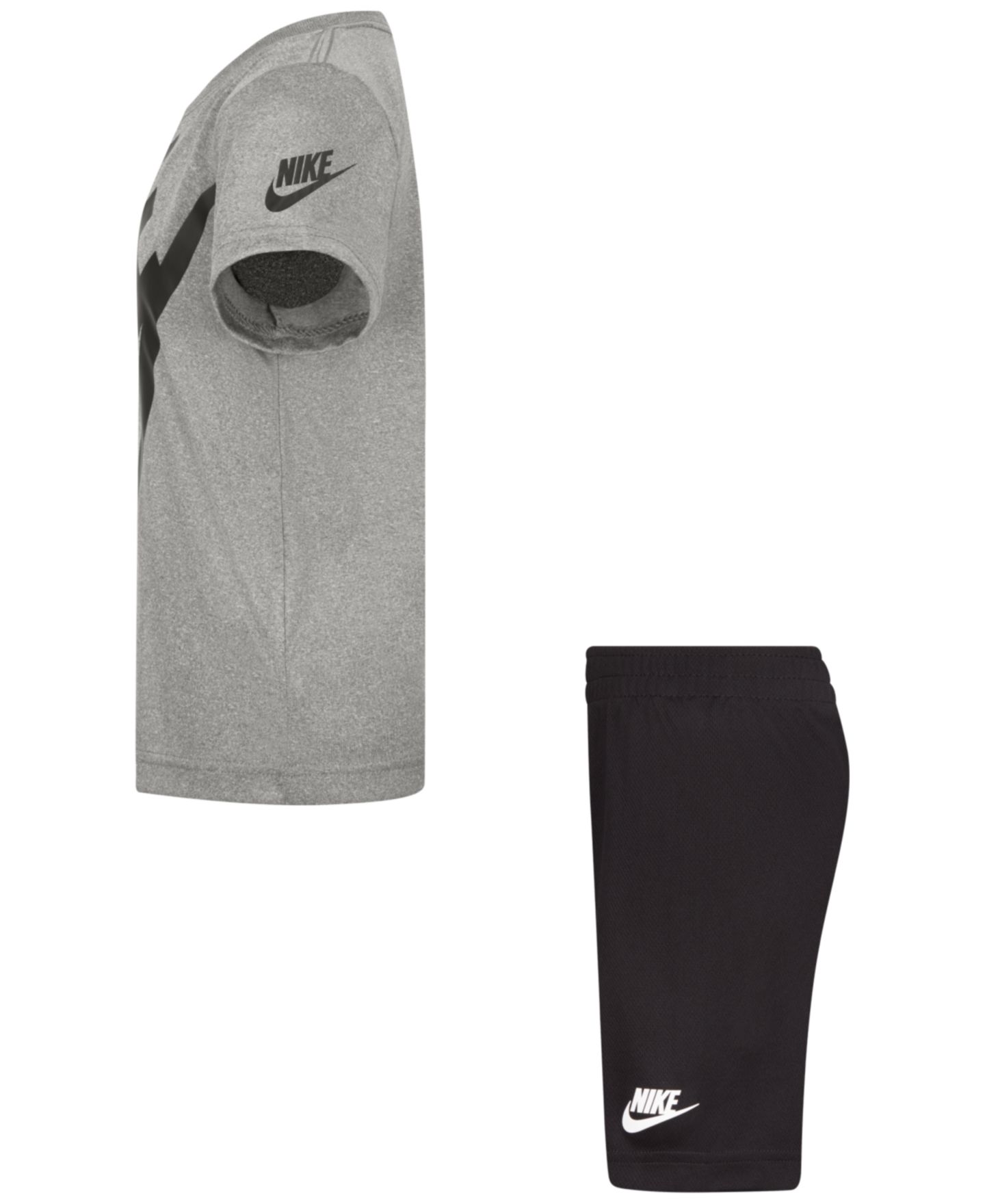 Nike Boys' 4-7 Futura Short-Sleeve T-Shirt and Shorts, 2-Piece Set, цвет: Чёрный — фото 10