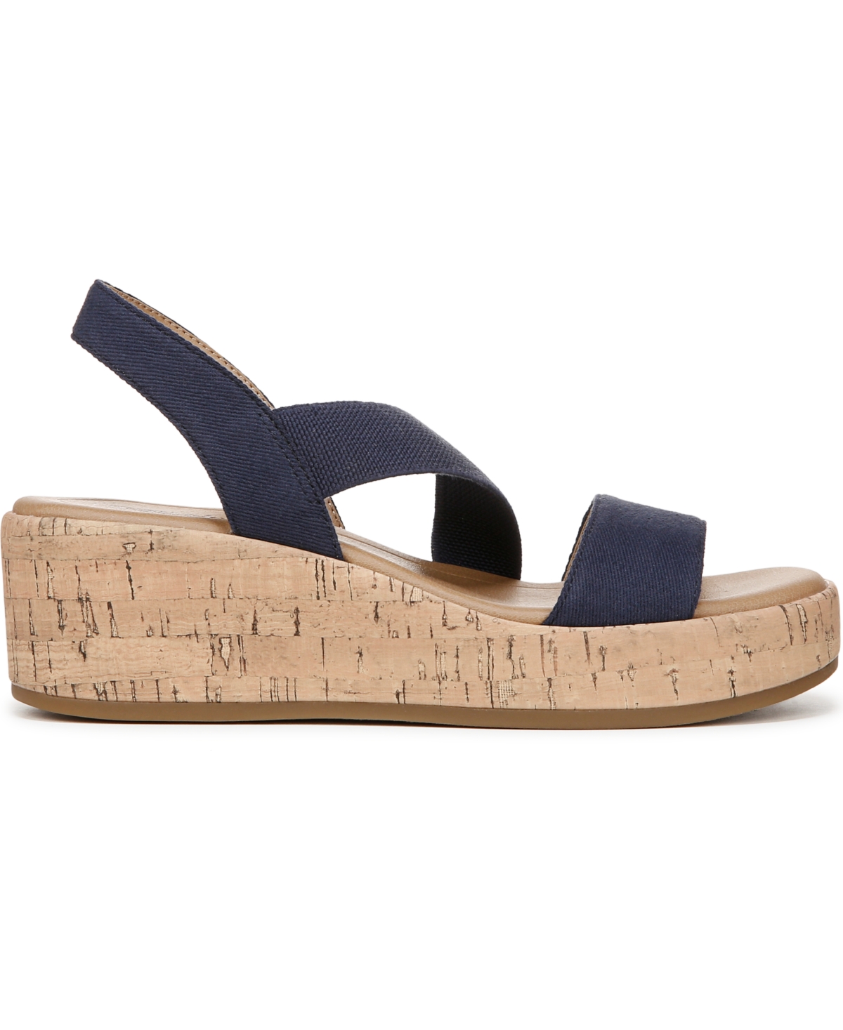 LIFESTRIDE WOMEN'S ODETTE SQUARE OPEN TOE WEDGE SANDALS 