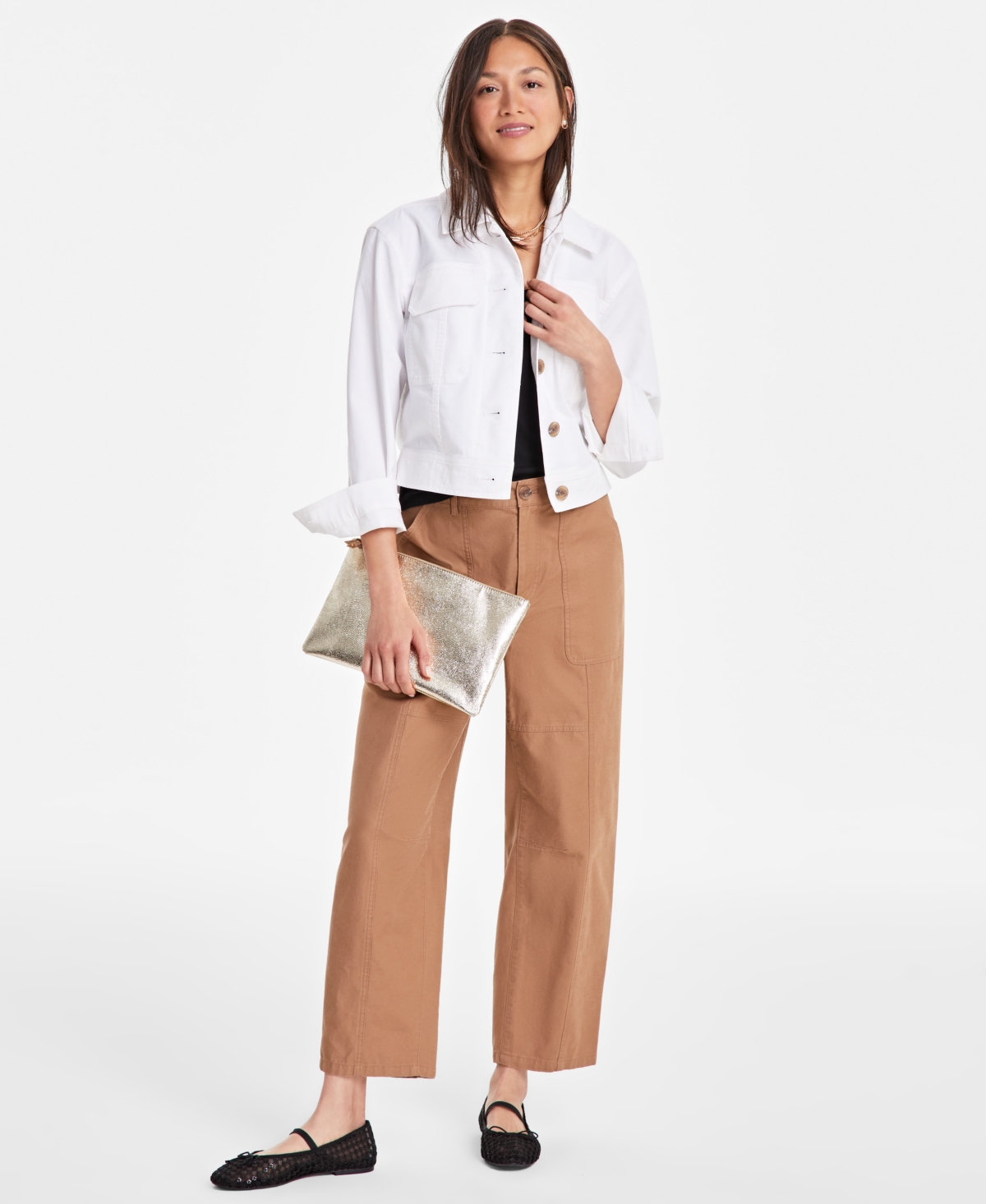 ON 34TH WOMEN'S RELAXED UTILITY JACKET, EXCLUSIVELY AT MACY'S 