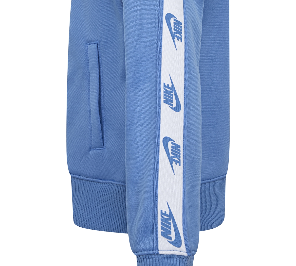 Nike Little Boys Dri-fit Full-zip With Logo Taping Trim Jacket & Pants, 2-piece Set In Blue Beyond