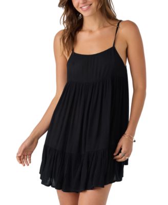 O'Neill - Women's Saltwater Solids Rilee Crinkle Cover-Up Mini Dress