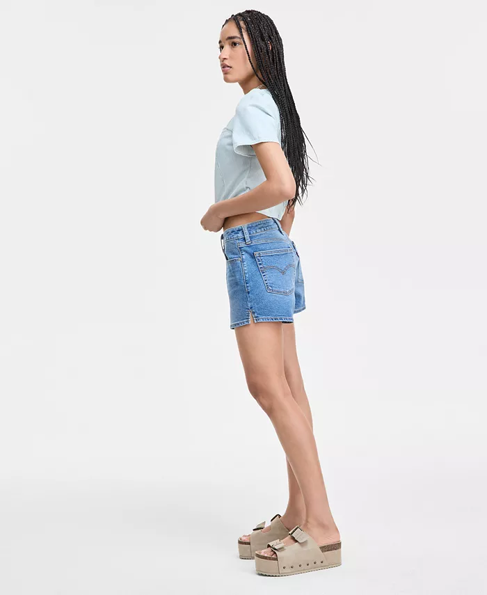 Women's Mid-Rise A-Line Denim Shorts - thumbnail 9