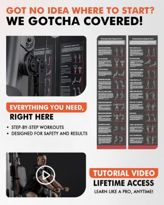 Home Gym, Workout Station with 150LBS Weight Stack, Multifunctional Home Gym Equipment, Exercise Equipment for Full Body Strength Training