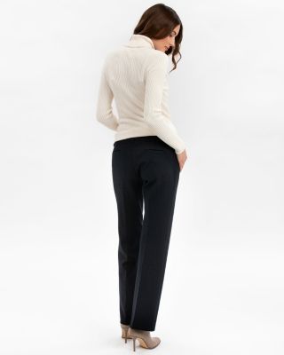 Maternity Long Sleeve Turtleneck Rib Knit Jumper Aurora