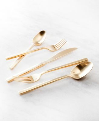 Arezzo Brushed Gold 5pc Place Setting
