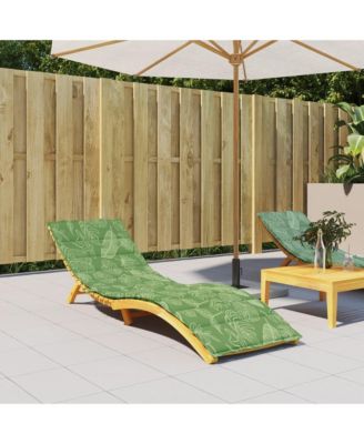 Sun Lounger Cushion Leaf Pattern Oxford Fabric