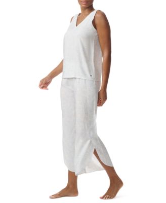 Women's Printed Cropped Pajama Set