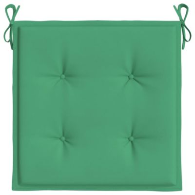 Chair Cushion Set of 4 Green Oxford fabric (100% polyester)