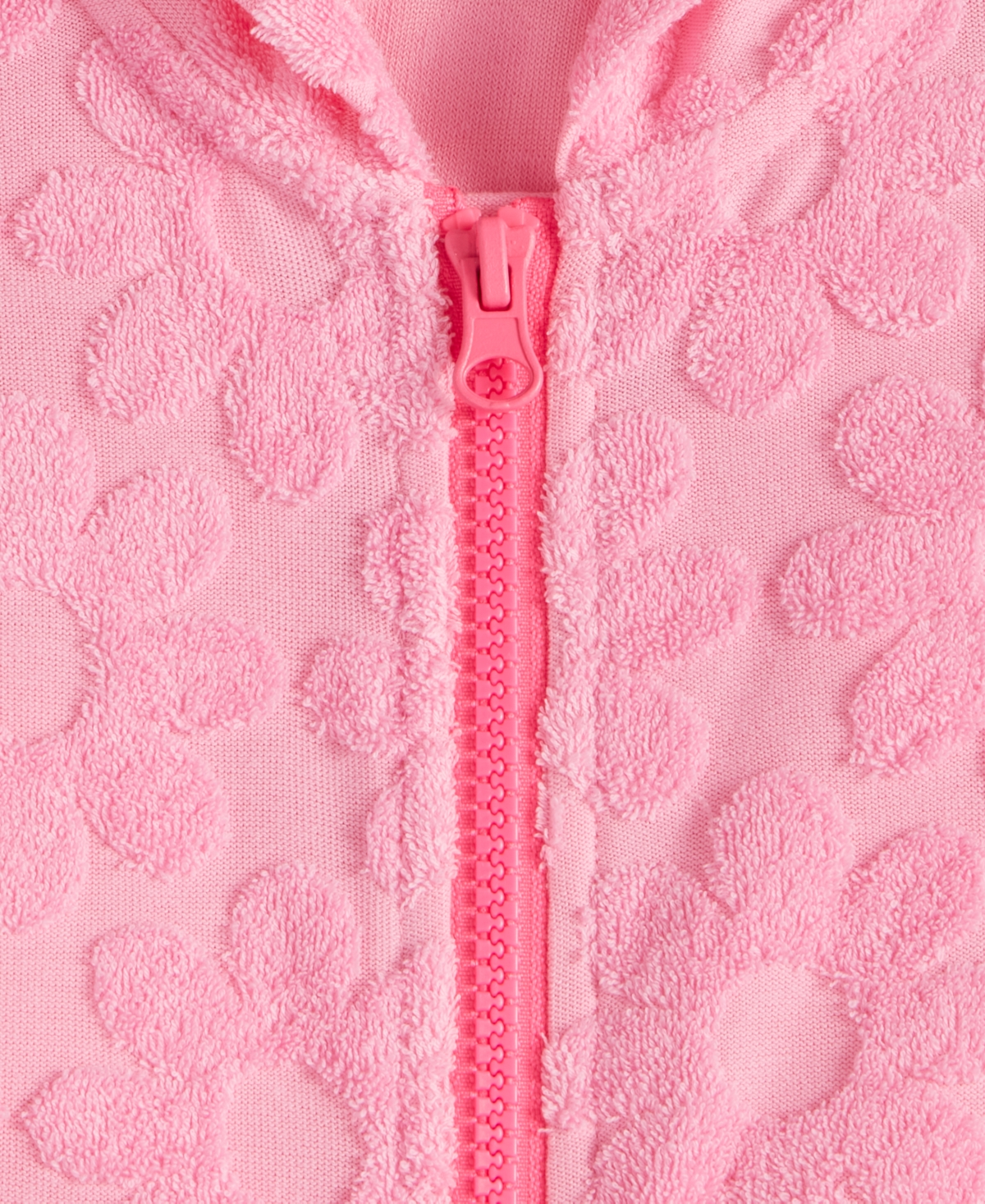 Epic Threads Toddler And Little Girls Textured Terry Hooded Cover-up, Exclusively At Macy's In Juicy Pink