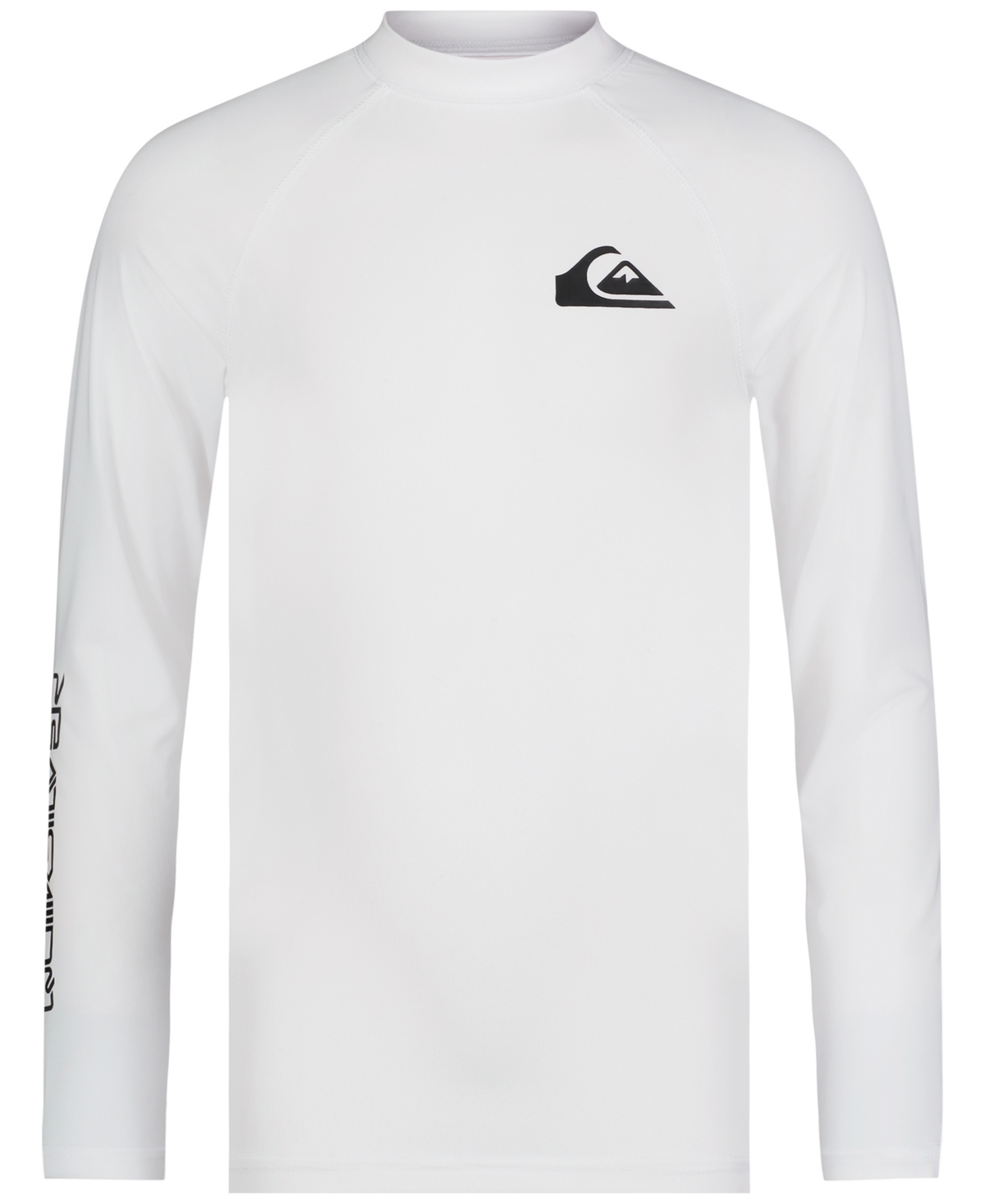Shop Quiksilver Big Boys Everyday Upf 50 Long-sleeve Rash Guard In White